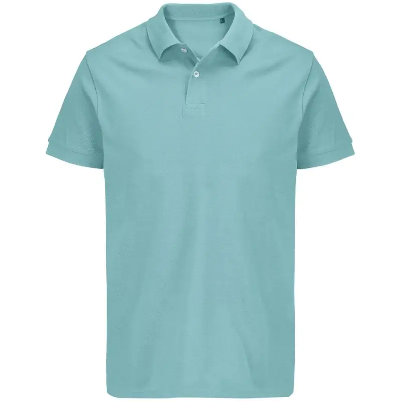 Рубашка поло унисекс Pacific, голубая (морская волна), размер S