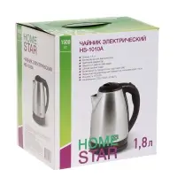 Чайник электрический Homestar HS-1010A, металлический, 1.8 л, 1500 Вт