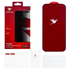 Защитное стекло для iPhone 15 Pro RUBYTAK Privacy