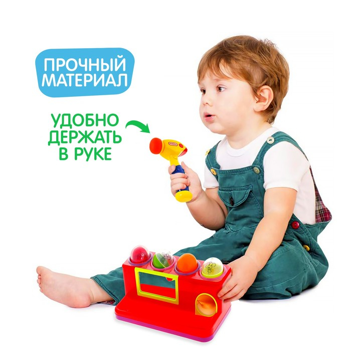 Развивающая игрушка «Стучалка», звуковые эффекты, работает от батареек, МИКС Развивающая игрушка «Стучалка», звуковые эффекты, работает от батареек, МИКС