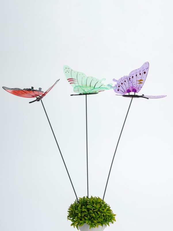 Штекер "Бабочка Эдра" 60см, набор 3шт, МИКС (5500037