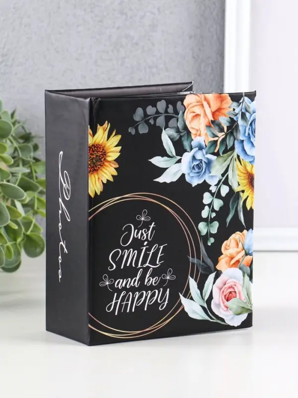 Фотоальбом "Вдохновение"  100ф 10X15см, ПП карм., черные страницы, черные страницы