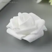 Розочка из фоамирана, белая d-4 см Розочка из фоамирана, белая d-4 см