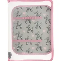 Папка для труда А4 Bubble heart, молния вокруг/откидная планка