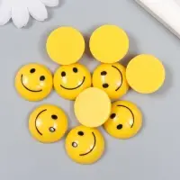 Декор для творчества пластик "Смайл" 0,9х2,3х2,3 см Декор для творчества пластик "Смайл" 0,9х2,3х2,3 см