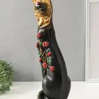 Копилка для денег &laquo;Кошка Маркиза с розами&raquo;, гипс, 48&times;18&times;15 см
