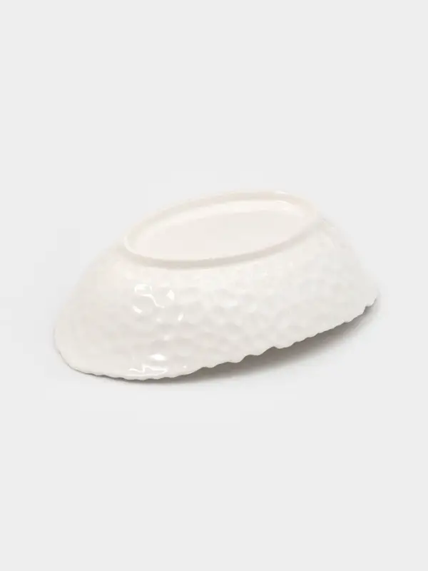 Блюдо овальное &laquo;Воздушность&raquo;, 600 мл, керамика, белое