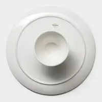 Тортовница Magistro Kingdom, 30.5&times;9.5 см, фарфор, белая