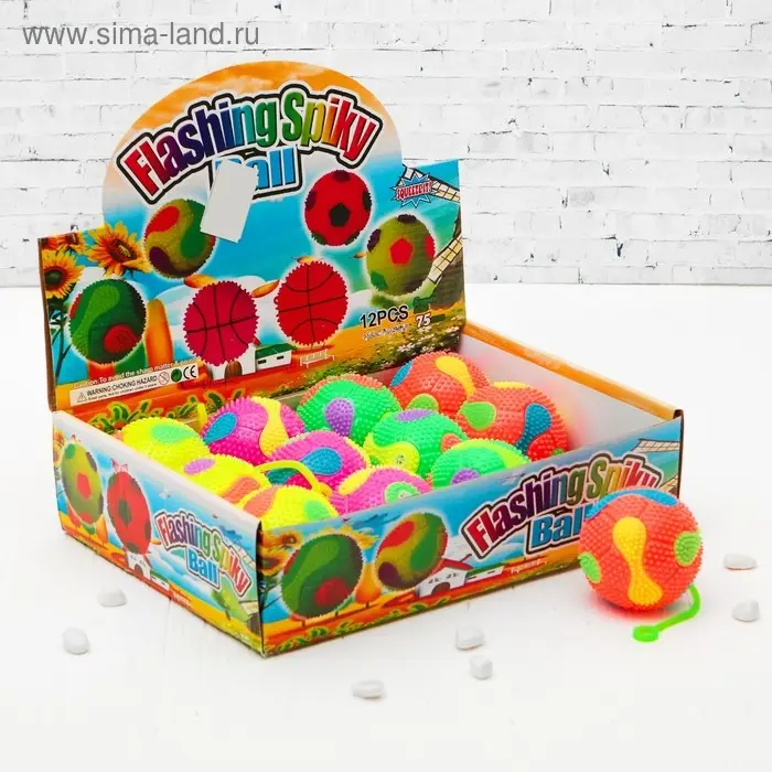 Мяч световой Мяч световой "Спорт" с пищалкой, цвета МИКС