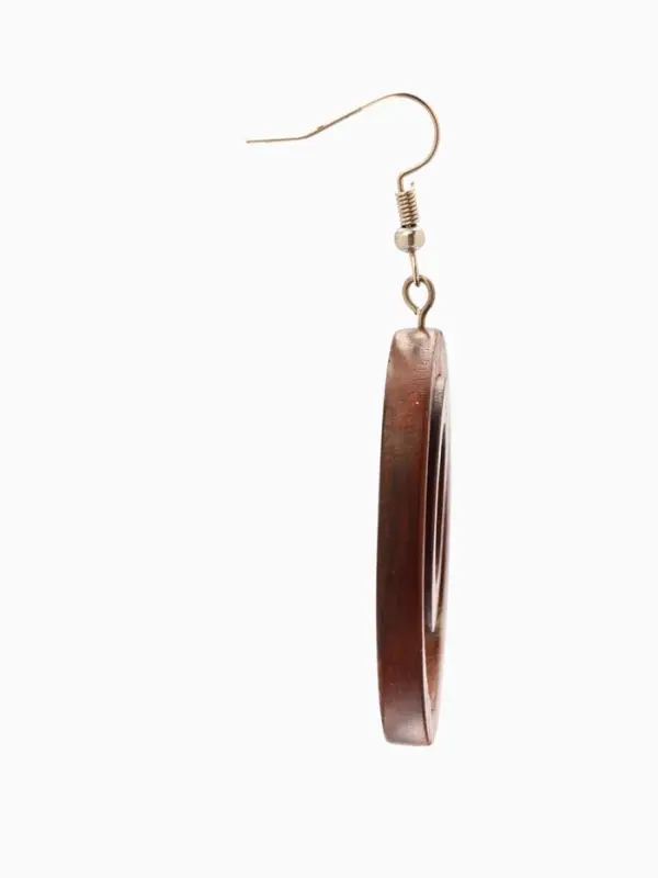 Серьги &laquo;Круг&raquo;, дерево соно