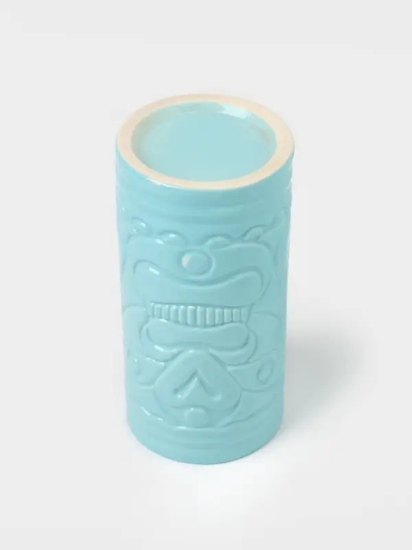 Стакан для коктейлей &laquo;Тики остров&raquo;, 400 мл, d=7 см, h=14.5 см, керамика, голубой