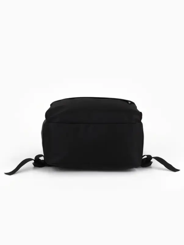 Рюкзак школьный, однотонный, 4 кармана, 30&times;12&times;43 см, чёрный