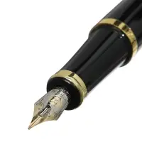 Ручка подарочная Calligrata. VIP, перьевая, в футляре кожзам, корпус чёрный