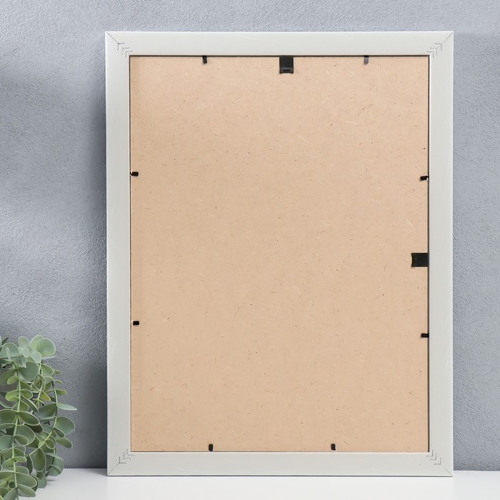 Фоторамка пластик Фоторамка пластик "МИРАМ" 30х40 см, 641761 белый (пластиковый экран)