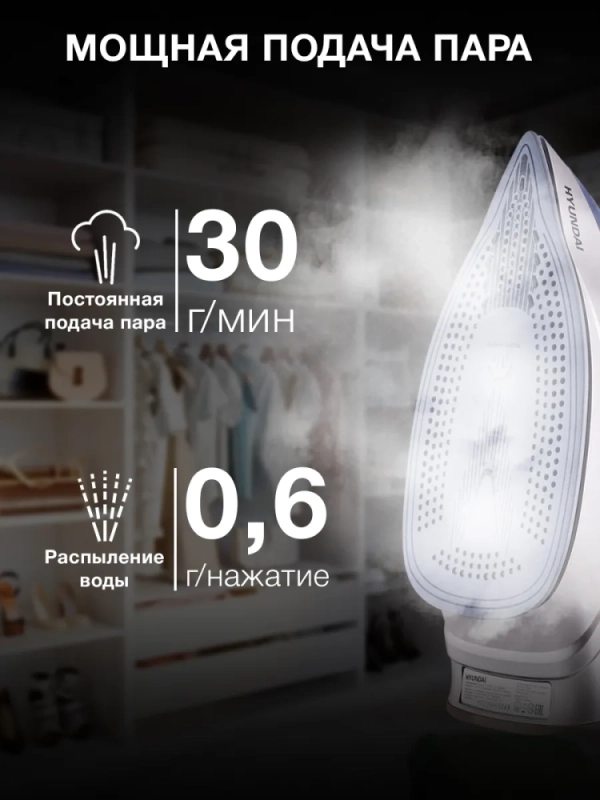 Утюг H-SI02510 3200Вт темно-синий