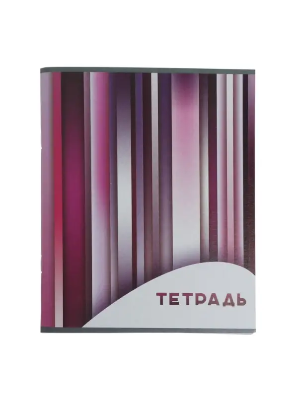 Набор тетрадей, 96 листов в клетку, Calligrata &laquo;Яркие полосы&raquo;, серые листы, 4 штуки