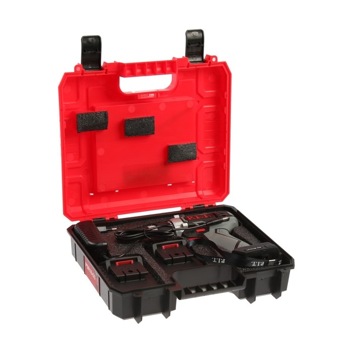 Дрель-шуруповерт P.I.T. PSR18-D3, 20 В, 350/1350 об/мин, 2х1.5 Ач, Li-ion, 30 Нм, кейс