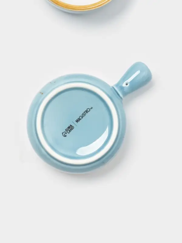 Кокотницы Magistro «Церера», набор 2 шт., 100 мл, d=7.5 см, фарфор, голубые Кокотницы Magistro «Церера», набор 2 шт., 100 мл, d=7.5 см, фарфор, голубые