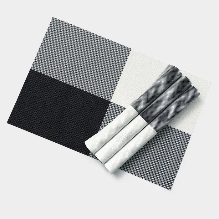 Салфетки сервировочные на стол Доляна &laquo;Настроение&raquo;, 45&times;30 см, 4 шт., бело-чёрные