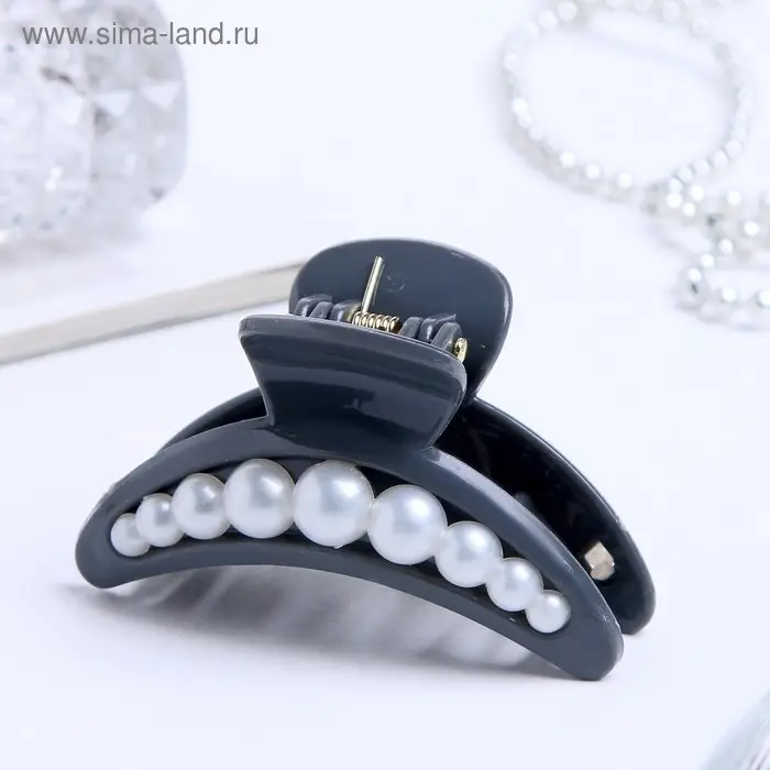 Крабик для волос «Люкс», дуга бусины, 6.5 см, МИКС Крабик для волос «Люкс», дуга бусины, 6.5 см, МИКС