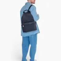 Рюкзак городской TEXTURA на молнии с карманом, размер 30&times;17&times;42 см, тёмно-синий