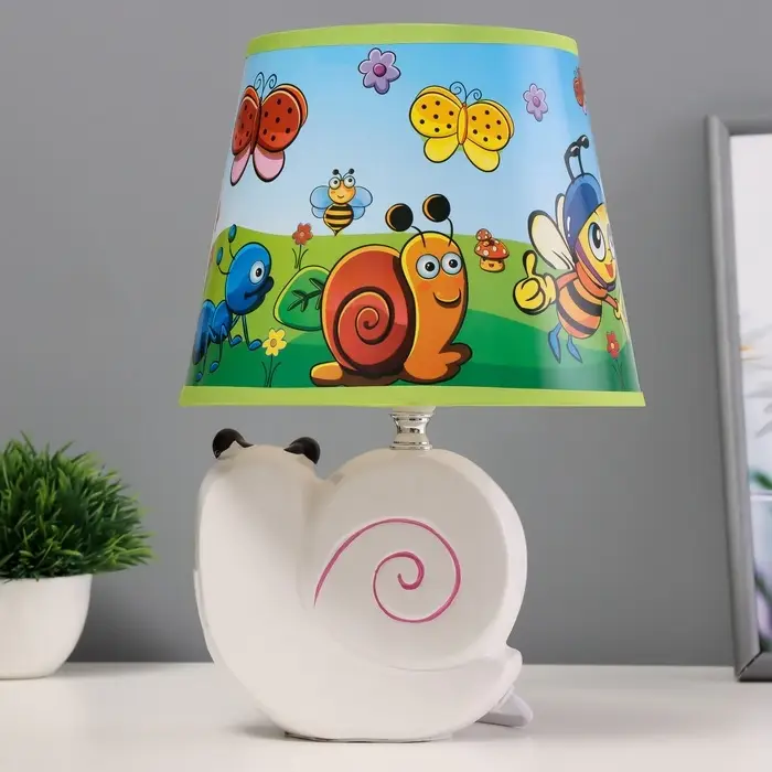 Лампа настольная RISALUX &laquo;Улитка&raquo;, Е14, 40 Вт, 20&times;20&times;31 см