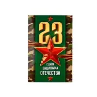 Открытка «С 23 Февраля!», 12×18 см