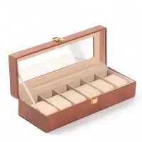 Шкатулка под часы &laquo;Гладкость&raquo;, 6 отделений, 31&times;11&times;7.5 см