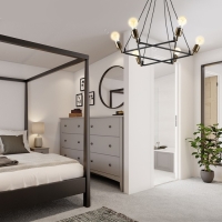 Люстра "Техно" 6хЕ27 черный 65х65х100 см BayerLux