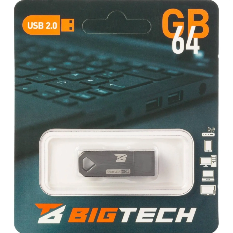 Флеш-память BigTech UFD004, USB2.0, 64GB