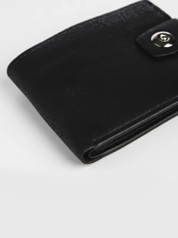 Портмоне мужское &laquo;Сахир&raquo;, на магните, отдел для купюр, для карт, для монет, чёрное