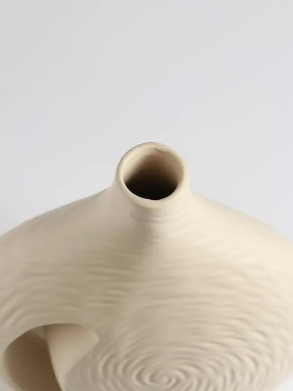 Ваза для цветов &laquo;Невада&raquo;, 23&times;16.5 см, керамика, бежевая