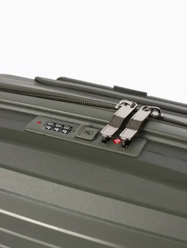 Чемодан на съёмных колёсах, 18", кодовый замок, 33&times;16&times;49 см, хаки