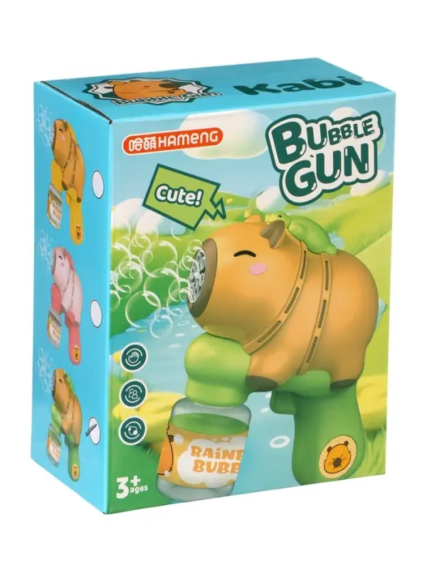 Генератор мыльных пузырей "Капибара", работает от батареек