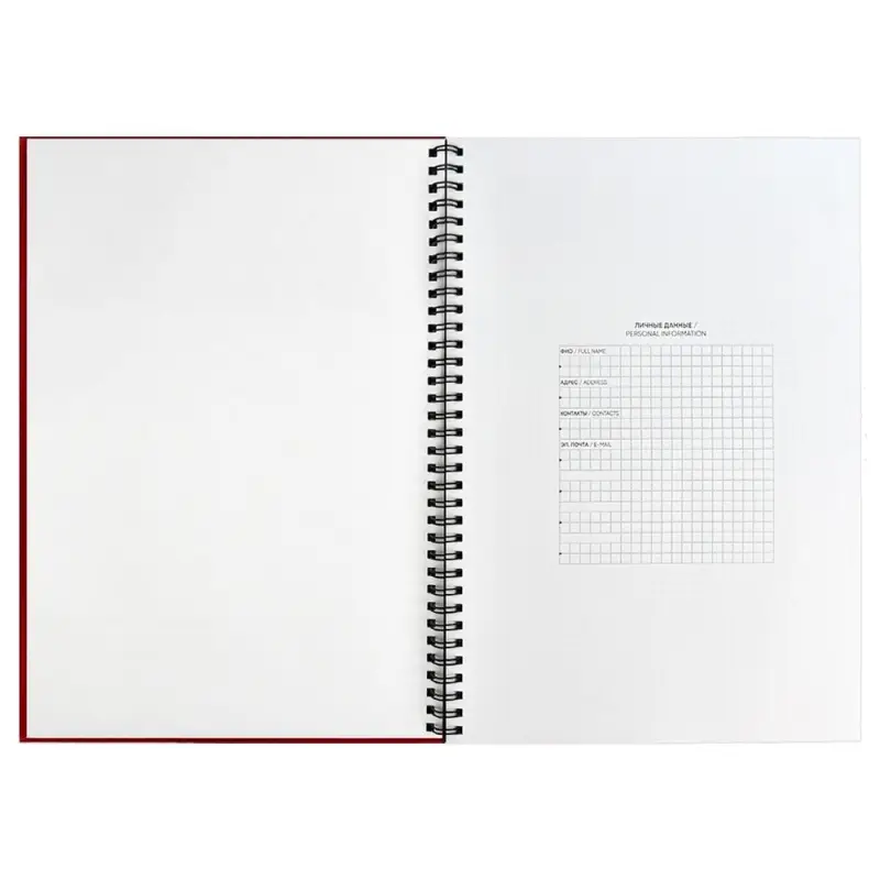 Ежедневник Notera, недатированный, красный Ежедневник Notera, недатированный, красный