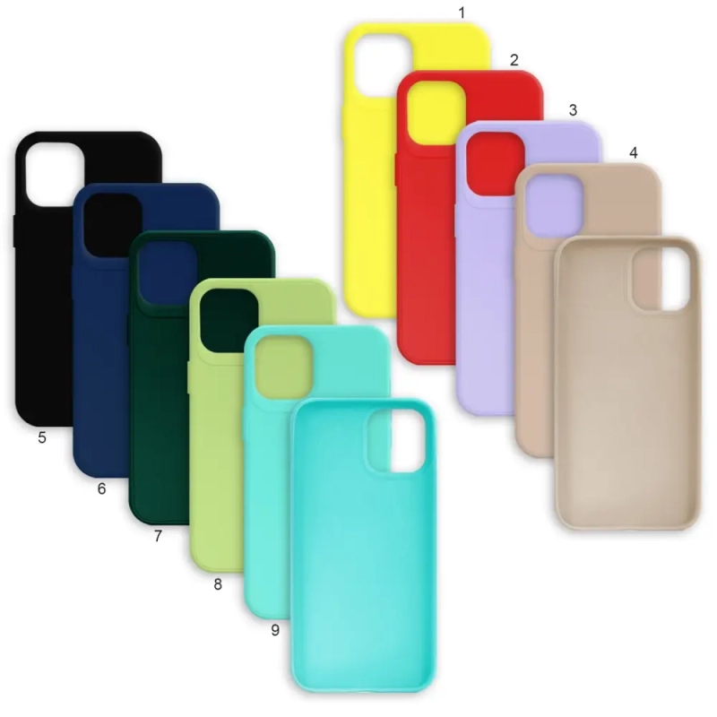 Чехол iPh 12 Pro Max цветной силикон LOGO