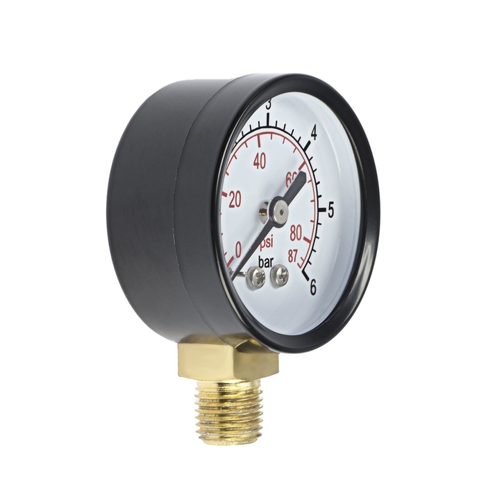 Манометр ZEIN, радиальный, диаметр корпуса 50 мм, 6 бар, 1/4 Манометр ZEIN, радиальный, диаметр корпуса 50 мм, 6 бар, 1/4"