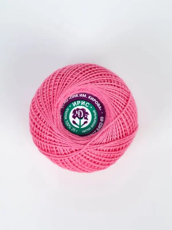 Нитки вязальные "Ирис" 150м/25г 100% мерсеризованный хлопок (1502)