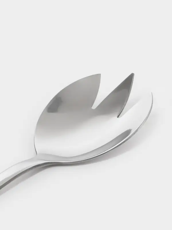 Вилка салатная Доляна, h=19.8 см, толщина 2.2 мм, 410 нержавеющая сталь, серебристая