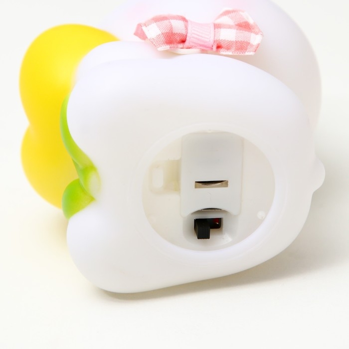 Ночник Ночник "Зайчик" LED от батареек бело-жёлтый 8х10 см RISALUX