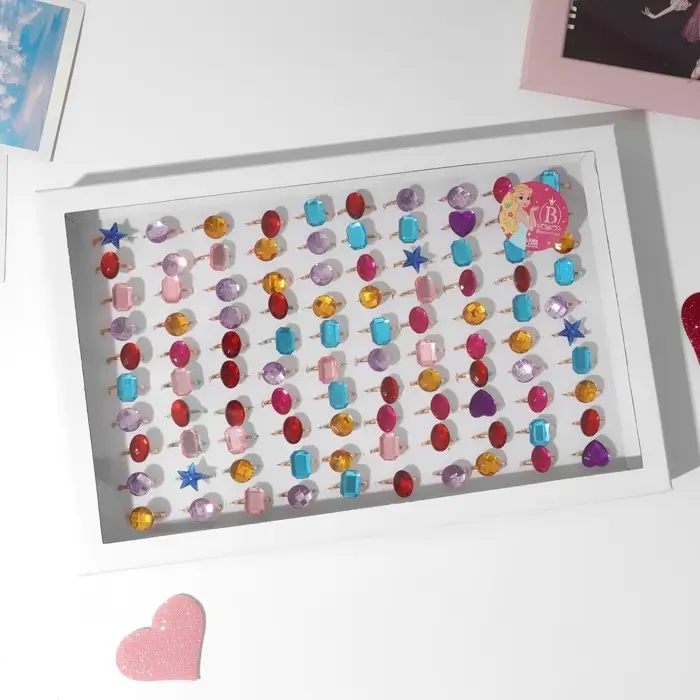 Кольцо «Выбражулька» созвездия, безразмерное, форма МИКС, МИКС в золоте Кольцо «Выбражулька» созвездия, безразмерное, форма МИКС, МИКС в золоте