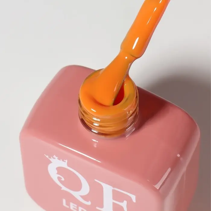 Гель лак для ногтей, однотонный, трехфазный, 10 мл, LED/UV, оранжевый (209)