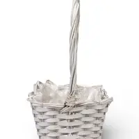 Набор корзин 3 шт, 39х20х14, 26х17х13, 21х13х11  лоза белый