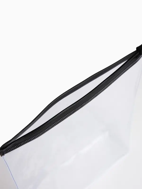 Косметичка для бассейна с застёжка зип-лок, чёрная/прозрачная