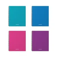 Тетрадь на спирали ErichKrause. Glance Vivid А5, 80 листов, в клетку, пластиковая обложка, блок офсет, 100% белизна, МИКС