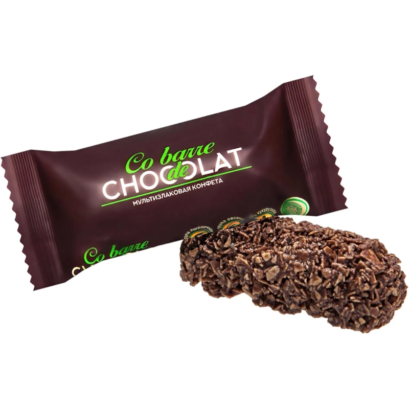 Конфеты Co barre de Chocolat мультизлаковые Микс злаков в глазури ТВ, 900г