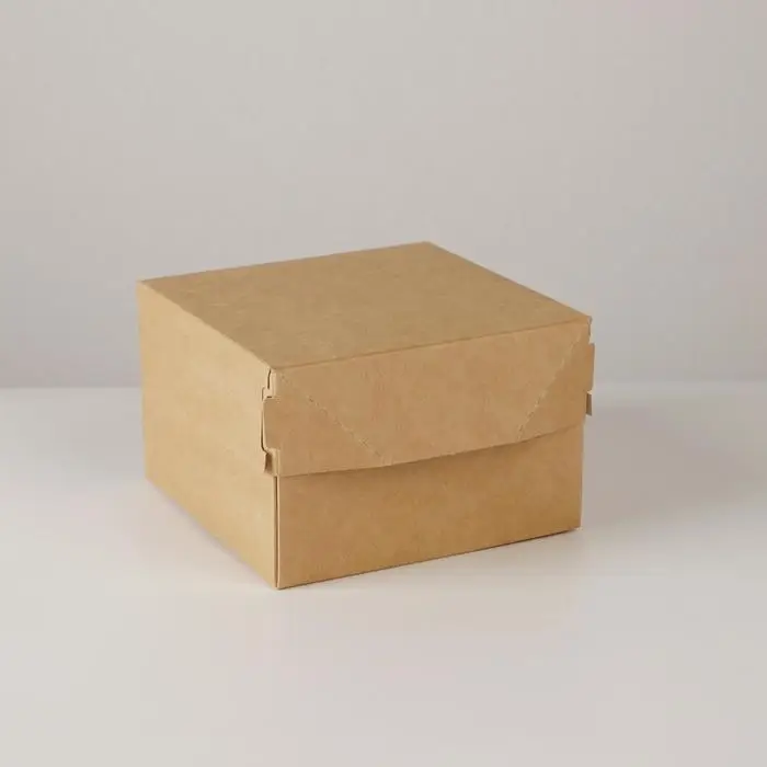 Коробка подарочная складная крафтовая, упаковка, 12 х 8 х 12 см Коробка подарочная складная крафтовая, упаковка, 12 х 8 х 12 см