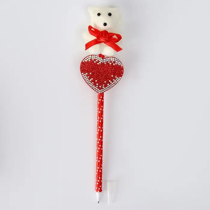 Ручка «Сердце с мишкой», синие чернила Ручка «Сердце с мишкой», синие чернила