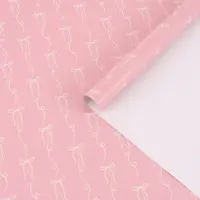 Бумага упаковочная глянцевая &laquo;Бантики&raquo;, 70 &times; 100 см