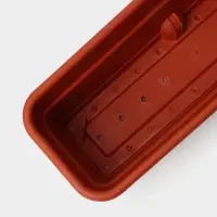 Ящик балконный для цветов, 12 л, 60 см, терракотовый